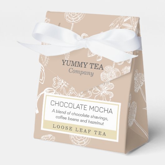 Braunschokolade - Packung mit losem Blätterteig Geschenkschachtel (Vorderseite)