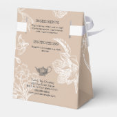 Braunschokolade - Packung mit losem Blätterteig Geschenkschachtel (Rückseite)