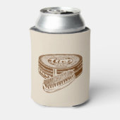 Braunschuhpolster Dosenkühler (Kanne Rückseite)