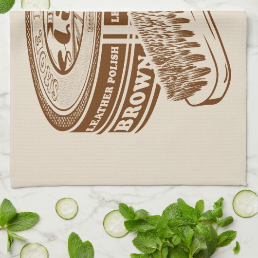 Braunschuhpolster Geschirrtuch (Gefaltet)