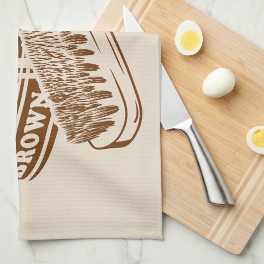 Braunschuhpolster Geschirrtuch (Viertel Falte)