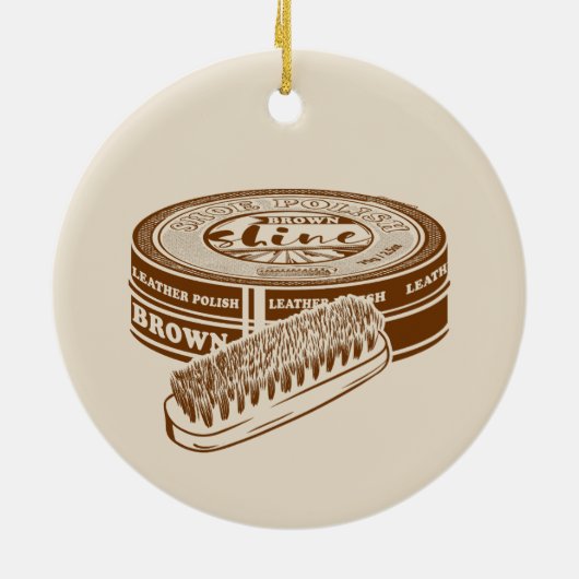 Braunschuhpolster Keramik Ornament (Hinten)