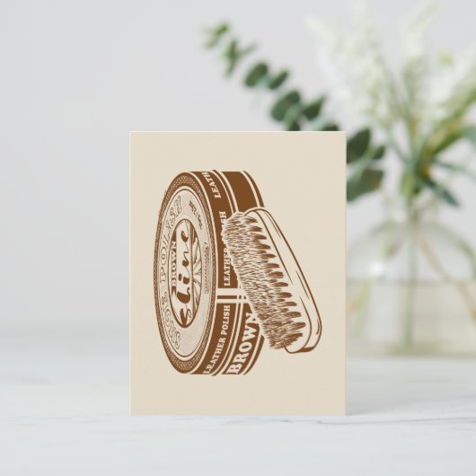 Braunschuhpolster Postkarte (Stehend Vorderseite)