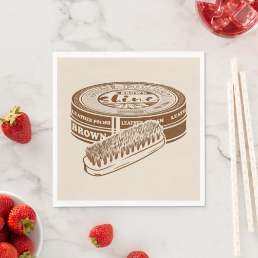 Braunschuhpolster Serviette (Beispiel)