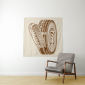 Braunschuhpolster Wandteppich (Beispiel (Horizontal))