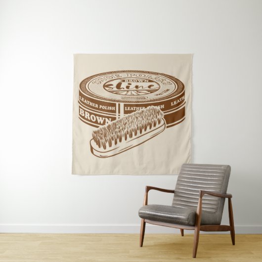 Braunschuhpolster Wandteppich (Beispiel)