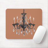 Braunschwarzer Kronleuchter Mousepad (Mit Mouse)