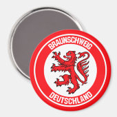 Braunschweiger RundEmblem Magnet (Vorderseite/Rückseite)