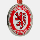 Braunschweiger RundEmblem Ornament Aus Metall (Rechts)