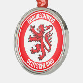 Braunschweiger RundEmblem Ornament Aus Metall (Links)