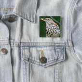 Braunspottdrossel mit Geschenken des Tages Geschen Button (Beispiel)