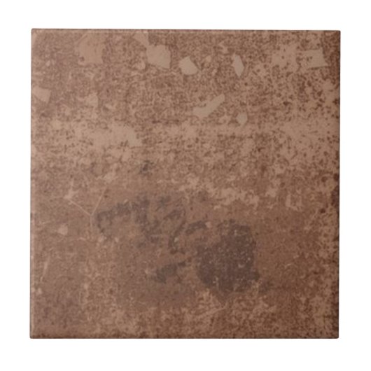 Braunstein-Vintage-Rustikal-Einfach-Rustikal-Druck Fliese (Vorderseite)