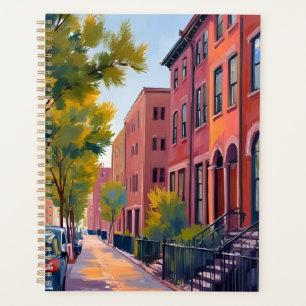 Braunsteinstadtstraße   Boston-Ziegel-Aquarell  Planer