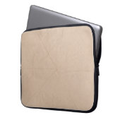 Braunstoff Laptopschutzhülle (Vorderseite Links)