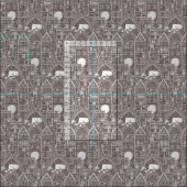 Braunstoffe der Mitternachtsbibliothek Stoff (Kachel)