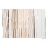 Braunstreifen Kissenbezug (Vorderseite)