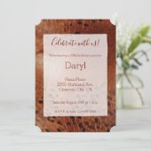 Brauntierdruck Einladung (Stehend Vorderseite)