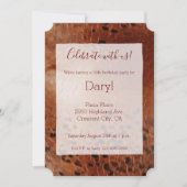 Brauntierdruck Einladung (Vorderseite)