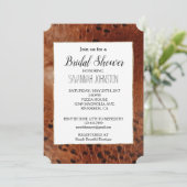 Brauntierdruck Einladung (Stehend Vorderseite)