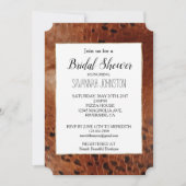 Brauntierdruck Einladung (Vorderseite)