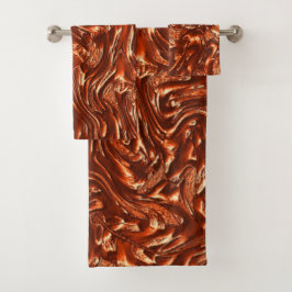 Brauntöne Badhandtuch Set