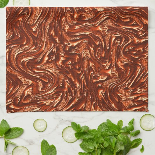 Brauntöne Geschirrtuch (Gefaltet)