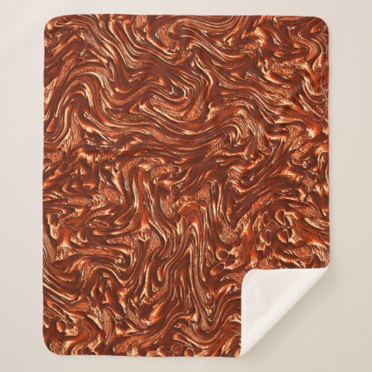 Brauntöne Sherpadecke (Vorderseite)