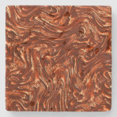 Brauntöne Steinuntersetzer (Vorderseite)