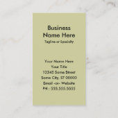 Brauntür Visitenkarte (Rückseite)