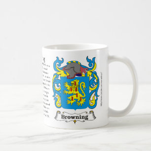 Bräunung des Familien-Wappens Tasse