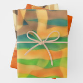 Bräunungs-, Orangen- und Tanhandwerkpapier Geschenkpapier Set (Beispiel)