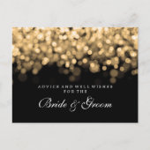 Bräunungs- und Hochzeitsberatungskarte Gold Lights Hinweiskarte (Vorderseite)