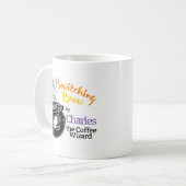 Bräunungsassistent Funny Customizable Kaffeetasse (Vorderseite Links)