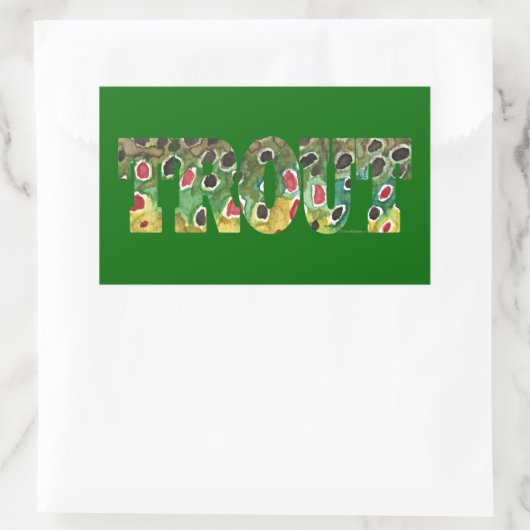 Bräunungsdesign Rechteckiger Aufkleber (Tasche)