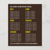 Braunvieh, Bauer und Butcher Werbe-Flyer Flyer (Hinten)