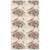 Braunvögel mit Blume und Schmetterling Tischdecke (Vorderseite)