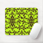 Braunvogel und Kalkfeuchtigkeitsmuster Mousepad (Mit Mouse)