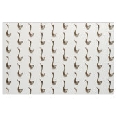 Braunvogelmuster auf Weiß Stoff (Fat Quarter (45,7 x 55,9 cm))
