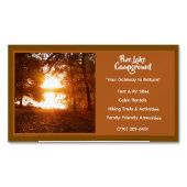 Braunwald Campground Camping Außenbereich Magnetische Visitenkarte (Vorderseite)