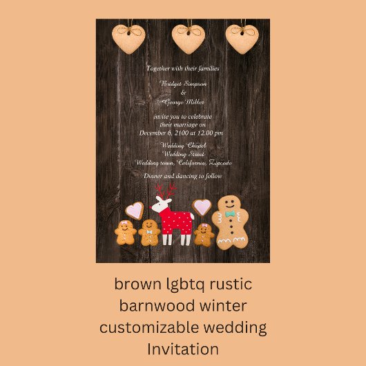 Braunwald Land Hochzeit Einladung