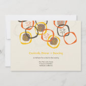 Braunwaldbaumreife Rings Rustikale Hochzeit im Her Einladung (Rückseite)