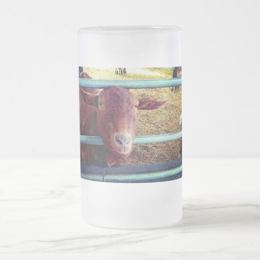 Braunziege Mattglas Bierglas (Mittel)