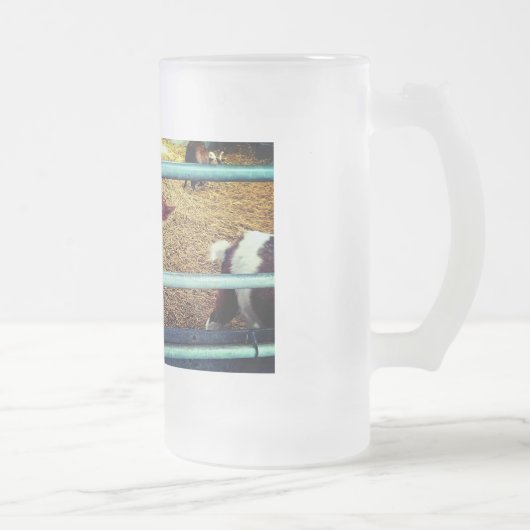 Braunziege Mattglas Bierglas (Rechts)