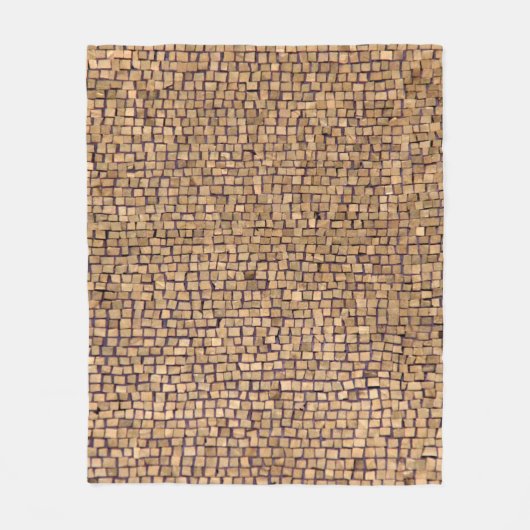 Braunziegelblock Fleecedecke (Vorderseite)