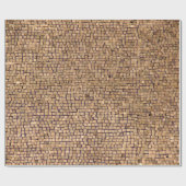 Braunziegelblock Geschenkpapier (Flach)