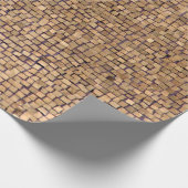 Braunziegelblock Geschenkpapier (Ecke)