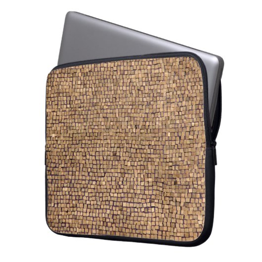 Braunziegelblock Laptopschutzhülle (Vorderseite Links)
