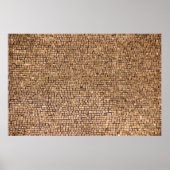 Braunziegelblock Poster (Vorne)