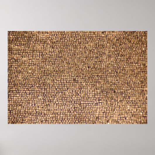 Braunziegelblock Poster (Vorne)