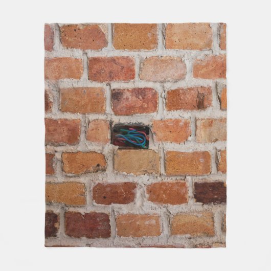 Braunziegelmauer Fleecedecke (Vorderseite)